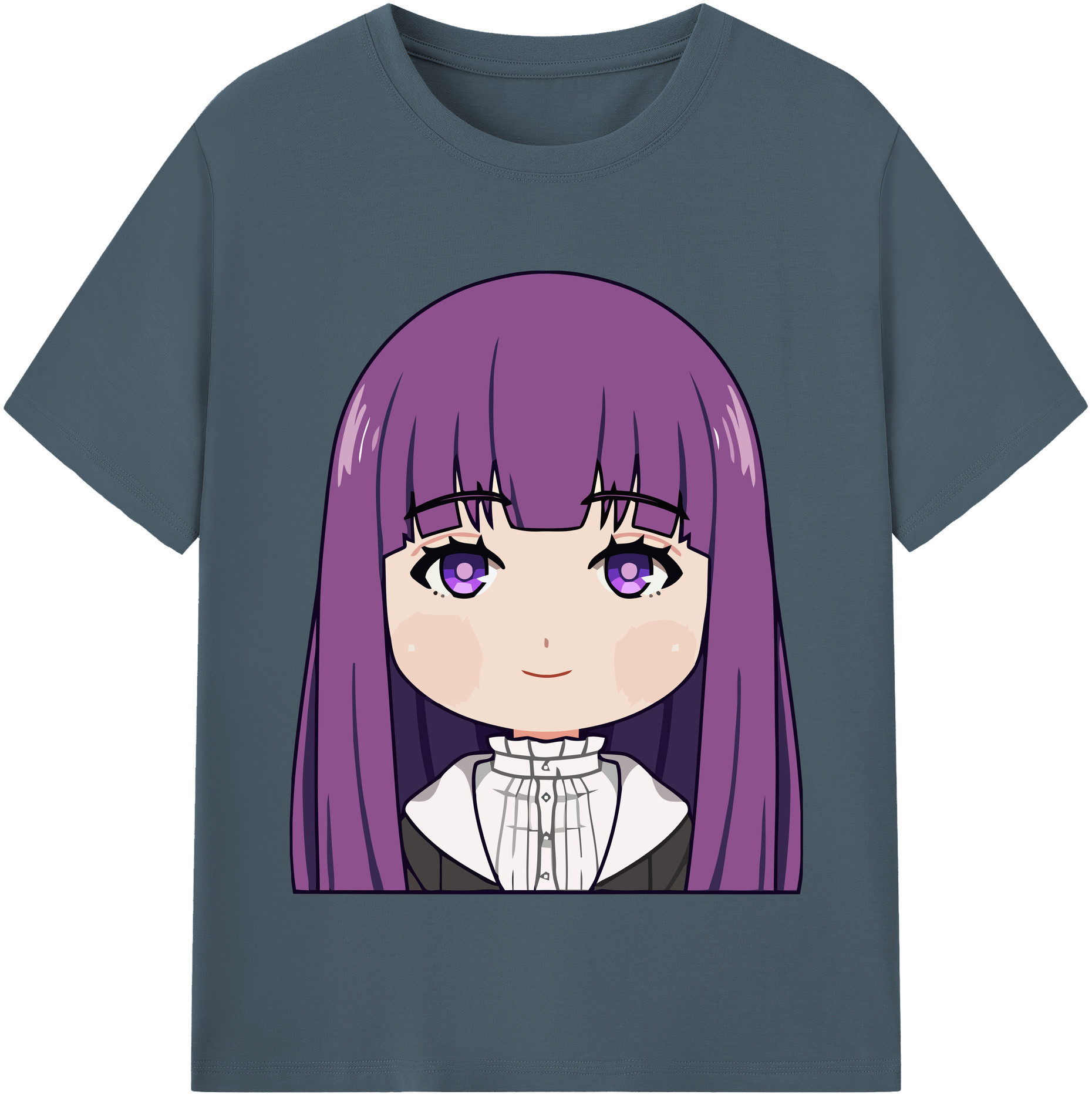 （画像用） 葬送のフリーレン Frieren 綿100％半袖Tシャツ（フロントプリント）